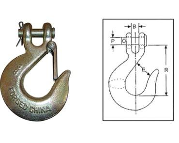 Hook-CLEVIS SLIP HOOKS WITH LATCH H331-A331