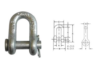 Shackle-G215 US ROUND PIN CHAIN SHACKLE