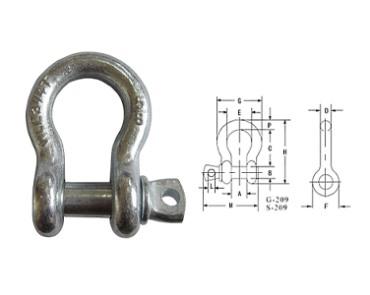 Shackle-G209 US SCREW PIN ANCHOR SHACKLE
