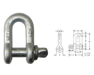 Shackle-G210 US SCREW PIN CHAIN SHACKLE